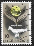 1 Postzegel België 1968 Historische uitgifte Witte Duif, Frankeerzegel, Ophalen of Verzenden, Gestempeld, Gestempeld
