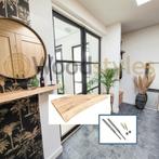 Massief eiken wandplank - Boom & Recht - 40 mm - Op voorraad, Huis en Inrichting, Woonaccessoires | Wandplanken en Boekenplanken