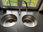 2 wasbakken Franke vr keuken 35cm, met mengkraan, Ophalen, Gebruikt