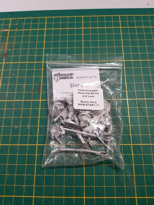 Warlord bolt action german fallschirmjager 75mm pak 40 ATgun, Hobby en Vrije tijd, Wargaming, Nieuw, Historisch, Figuurtje(s)