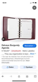 DELVAUX AGENDA, Diversen, Gebruikt, Ophalen of Verzenden