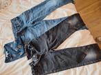 2 broeken 116 met drukknop meisje+ t shirt 116, Ophalen