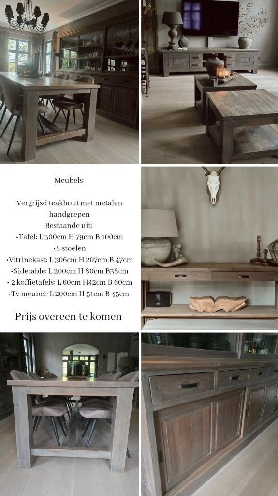 Meubels, Huis en Inrichting, Tafels | Eettafels, Teakhout, Ophalen