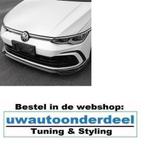 VW Golf 8 R Line Spoiler Splitter Lip Hoogglans Zwart, Nieuw, Ophalen of Verzenden, Volkswagen