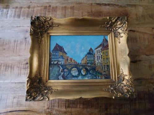 Schilderij hoogbrug Mechelen door De smedt, Antiek en Kunst, Kunst | Schilderijen | Klassiek, Ophalen of Verzenden