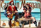 Reclamebord vintage Captain Morgan - mancave poolhouse nieuw, Ophalen of Verzenden, Nieuw, Reclamebord