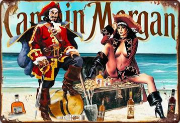 Reclamebord vintage Captain Morgan - mancave poolhouse nieuw beschikbaar voor biedingen