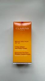 Clarins 30 zonnebrandcrème voor het gezicht tegen rimpels, Nieuw, Gehele gezicht, Verzorging