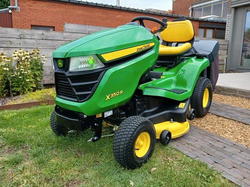 John deere X350R zitmaaier, Jardin & Terrasse, Tondeuses autoportées, Comme neuf, 90 à 120 cm, Démarrage électrique, Sac de ramassage