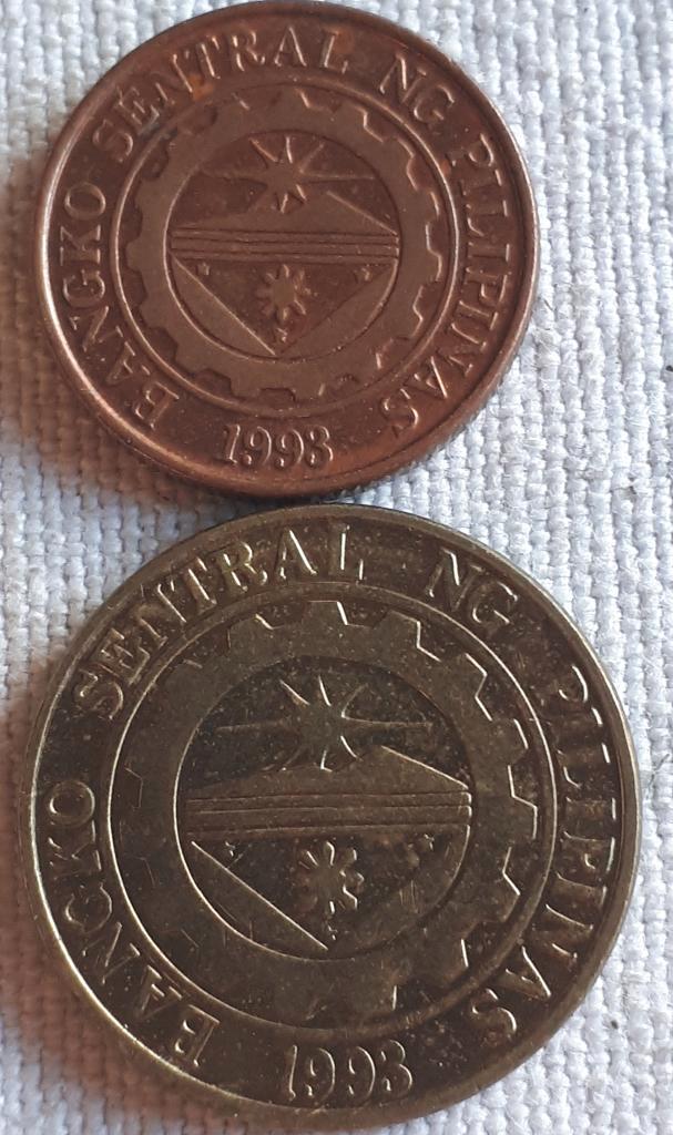 2xPhilippines: 10 CENTIMO1975+25 CENTIMOS '97 KM 270&271 UNC, Timbres & Monnaies, Monnaies | Asie, Série, Asie du Sud Est, Envoi