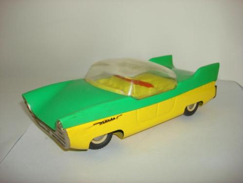 METEOR vintage groen-gele ruimteauto uit de jaren 70 - USSR, Antiek en Kunst, Antiek | Speelgoed, Ophalen of Verzenden