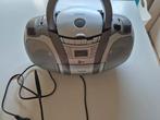 Draagbare cd radio cassettes speler + usb en sd kaart lezer, Audio, Tv en Foto, Radio's, Ophalen of Verzenden, Zo goed als nieuw
