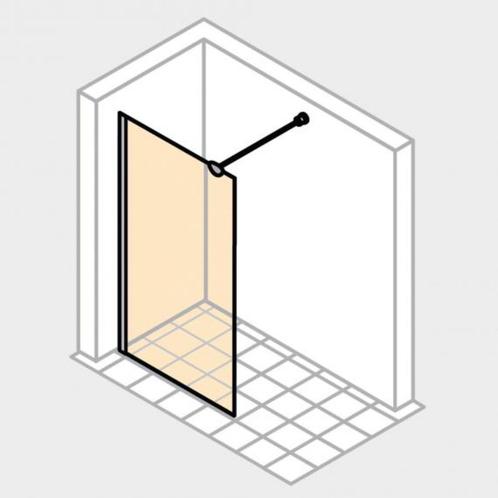 Paroi de douche 130 cm fixe verre fumé neuve HUPPE, Maison & Meubles, Salle de bain | Meubles de Salle de bain, Neuf, Enlèvement