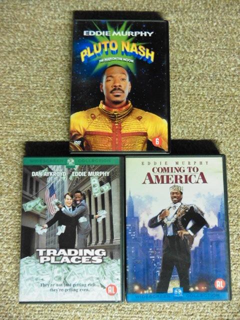 Eddie Murphy Films DVDPAKKET = 10 euro, Cd's en Dvd's, Dvd's | Komedie, Zo goed als nieuw, Ophalen of Verzenden