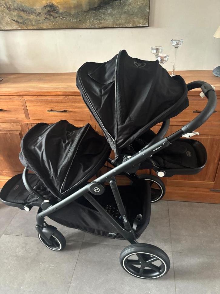 Cybex Gazelle s Duo buggy, Kinderen en Baby's, Buggy's, Zo goed als nieuw, Overige merken, Duomodel, Verstelbare rugleuning, Zonnekap
