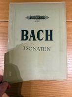Bach, 3 Sonaten, Ophalen of Verzenden, Gelezen