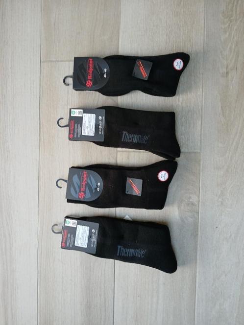 Lot:Nieuw met Label:4 paar winter kousen / sokken mt 43 - 46, Kleding | Heren, Sokken en Kousen, Nieuw, Maat 43 t/m 46, Zwart