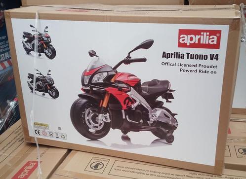 Nouvelle Moto Aprilia Tuono V4 12V Electrique pour enfant, Enfants & Bébés, Jouets | Extérieur | Véhicules à batterie, Neuf, Enlèvement ou Envoi