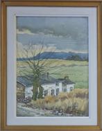 LEON CLAESSENS / LA FERME BLANCHE / ORIGINEEL / 63x49cm KAD, Ophalen of Verzenden
