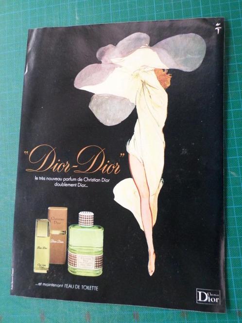 Dior parfum - publicité papier - 1977, Collections, Marques & Objets publicitaires, Utilisé, Autres types, Enlèvement ou Envoi