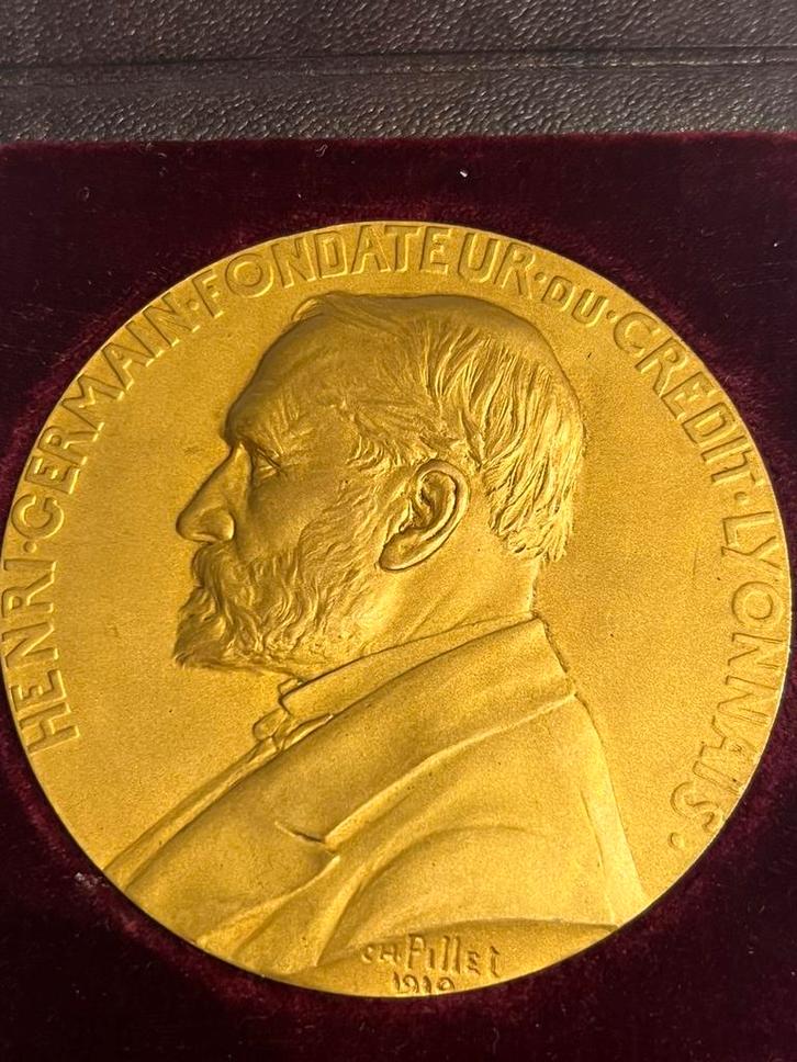 Médaille Crédit Lyonnais - Henri Germain - fondateur, Timbres & Monnaies, Métaux nobles & Lingots, Envoi