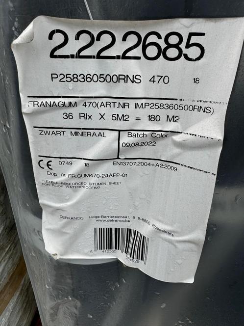 Grand stock en palette roofing FRANAGUM - 900€/palette htva, Doe-het-zelf en Bouw, Platen en Panelen, Nieuw, Overige materialen