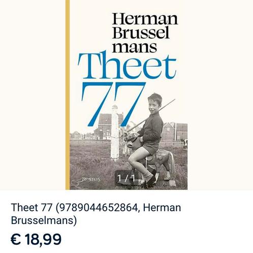 Herman Brusselmans - Theet 77, Livres, Littérature, Comme neuf, Enlèvement ou Envoi