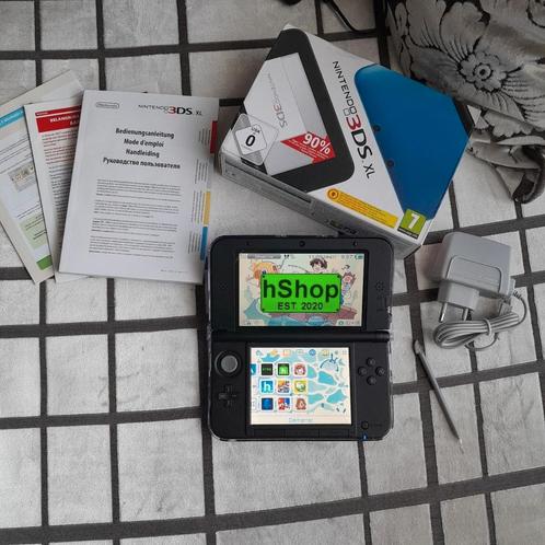 Nintendo 3DS XL, Games en Spelcomputers, Spelcomputers | Nintendo 2DS en 3DS, Zo goed als nieuw, 2DS, Blauw, Ophalen of Verzenden