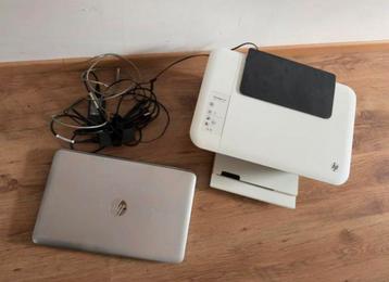 HP laptop + HP printer + kabels (compleet pakket)! beschikbaar voor biedingen