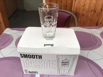 6 Duvel 6,66% 25cl glazen beschikbaar voor biedingen