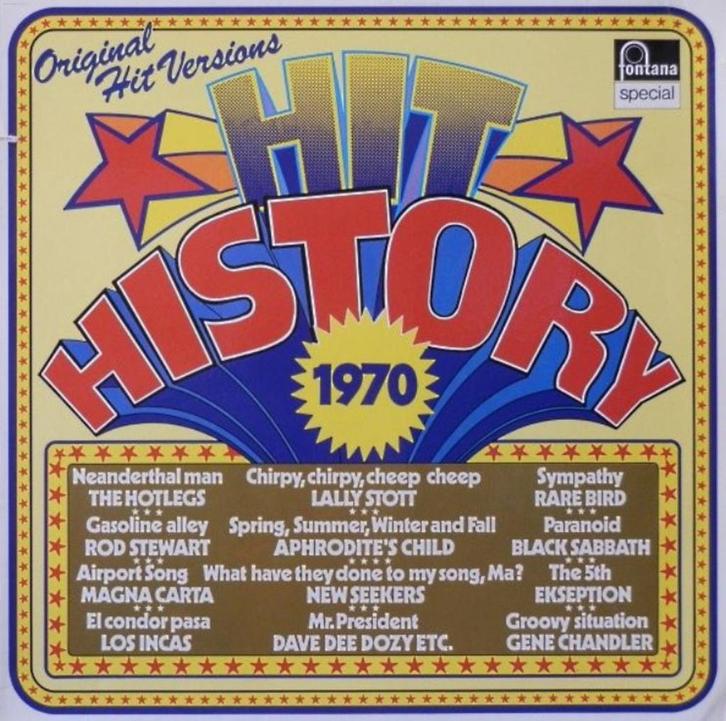 vinyl:  VARIOUS - HIT HISTORY of 1970, Cd's en Dvd's, Vinyl | Pop, Gebruikt, 1980 tot 2000, 12 inch, Ophalen of Verzenden