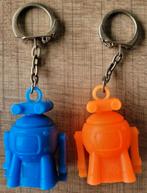2 oude sleutelhangers: robotjes, Enlèvement ou Envoi, Utilisé, Peluche ou Figurine
