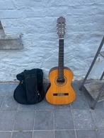 Guitare acoustique et sa housse, Zo goed als nieuw