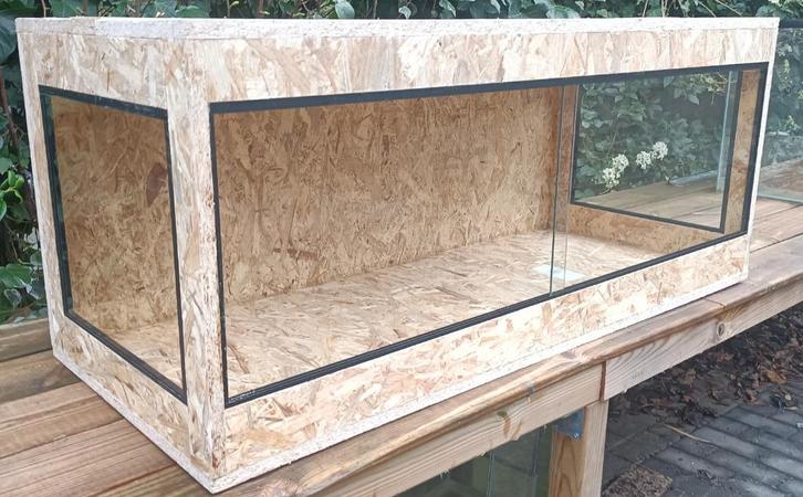 nieuw osb3 reptielen terrarium 100x50x50 met zij ramen, Dieren en Toebehoren, Reptielen en Amfibieën | Toebehoren, Ophalen of Verzenden