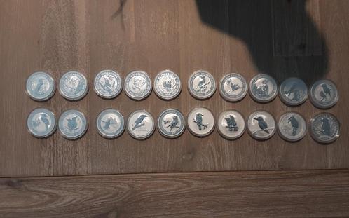 20- Delige jubileumset Kookaburra (1oz), Postzegels en Munten, Edelmetalen en Baren, Zilver, Ophalen of Verzenden