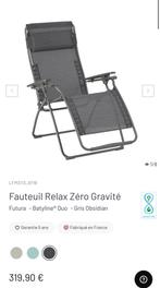 Fauteuil de jardin Relax Zéro Gravité marque Lafuma neuve, Jardin & Terrasse, Enlèvement