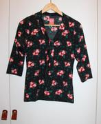 Blouse noire fleurie Zoë Loveborn S, Zwart, Ophalen of Verzenden, Zo goed als nieuw, Zoë Loveborn