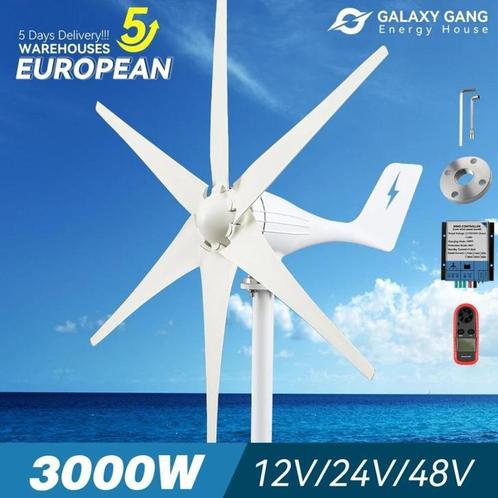 Windmolen - Windturbine - 3000W, Tuin en Terras, Windwijzers en Windmolens