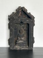 Oud gesneden houten huisaltaar met Boeddha - Nepal, Antiek en Kunst, Ophalen of Verzenden