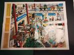 1986   coca cola :  60 stripfiguren luchthaven poster ., Verzamelen, Ophalen of Verzenden, Overige figuren, Zo goed als nieuw