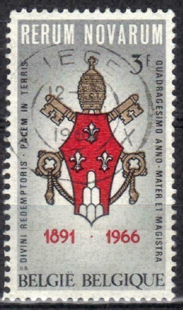 Belgie 1966 - Yvert/OBP 1362 - Encycliek Rerum Novarum (ST), Postzegels en Munten, Postzegels | Europa | België, Gestempeld, Gestempeld