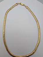 Zilveren Ketting goud verguld, gemerkt 925, Bijoux, Sacs & Beauté, Colliers, Argent, Enlèvement ou Envoi, Or