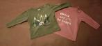 Twee T-shirts longsleeve maat 74 Zeeman, Kinderen en Baby's, Babykleding | Maat 74, Zeeman, Jongetje of Meisje, Ophalen of Verzenden