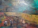 Kunsthandel Gennep - "Boerenlabeur", Antiek en Kunst, Kunst | Schilderijen | Modern, Ophalen of Verzenden