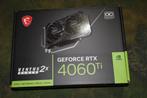 MSI GEFORCE RTX 4060 TI VENTUS 2X BLACK 16G, Ophalen of Verzenden, Zo goed als nieuw