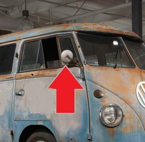 VW T1 Spiegel gebruikt origineel Patina 1950 - 1967 deur, Auto diversen, Auto-accessoires, Gebruikt, Ophalen of Verzenden