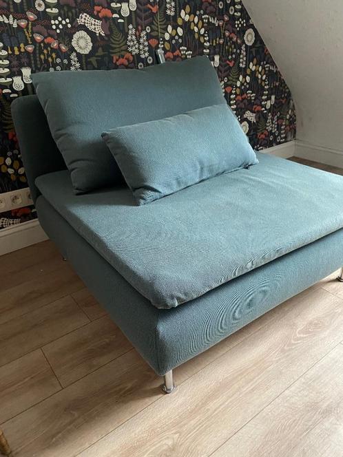 Lounge zetel, Huis en Inrichting, Zetels | Zetels en Chaises Longues, Zo goed als nieuw, Eenpersoons, Minder dan 150 cm, 100 tot 125 cm
