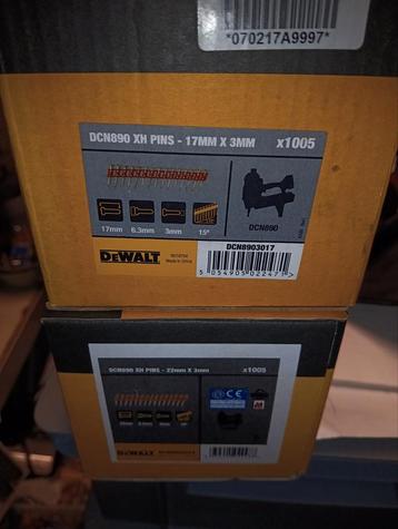 Dewalt nagels voor beton tacker dcn890 n, Enlèvement