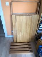 Eikenhouten Björna tafel - uitschuifbaar (ikea), Ophalen, Gebruikt, 100 tot 150 cm, Eikenhout