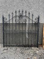 Metalen hek: Zwart, Antiek, Smeedwerk, Tuin en Terras, Ophalen, Gebruikt, IJzer, Sierhekwerk